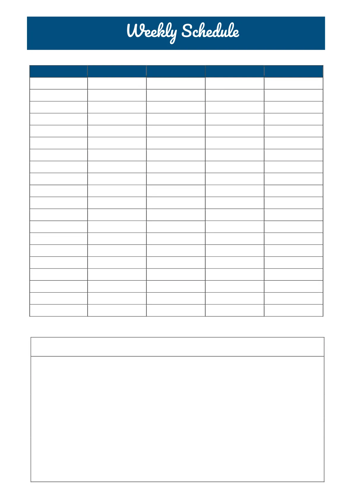 Free Printable College Planner Template to Edit Online