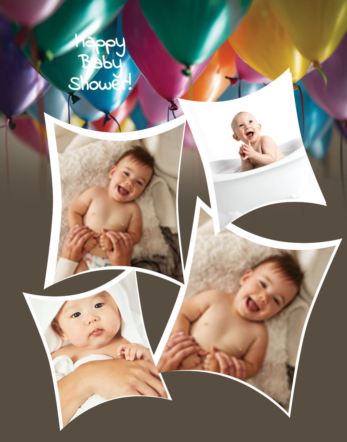 Baby Shower Photo Frame Template