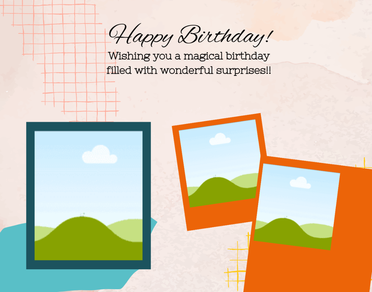 Creative Birthday Photo Frame Template - Edit Online & Download