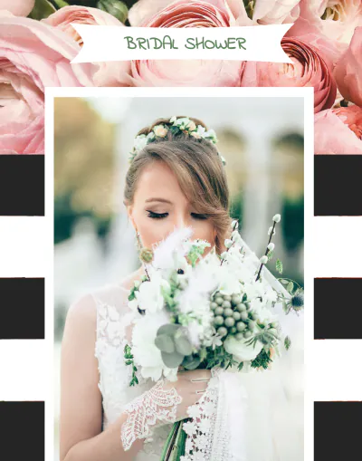 Free Bridal Shower Photo Frame Template to Edit Online