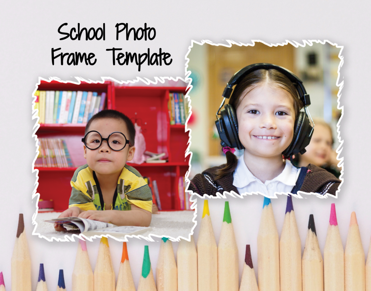 School Background Photo Frame Template - Edit Online & Download