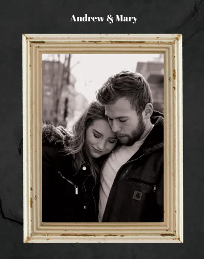 Free Minimalist Vintage Photo Frame Template to Edit Online