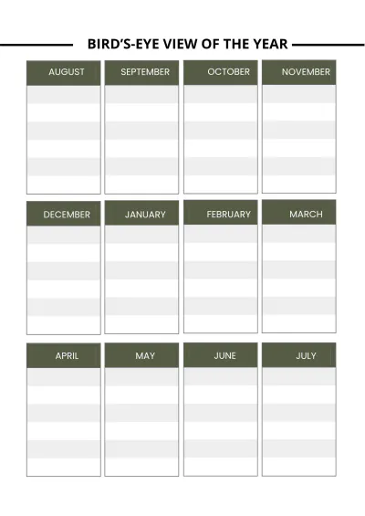 Free Editable High School Course Planner Template to Edit Online