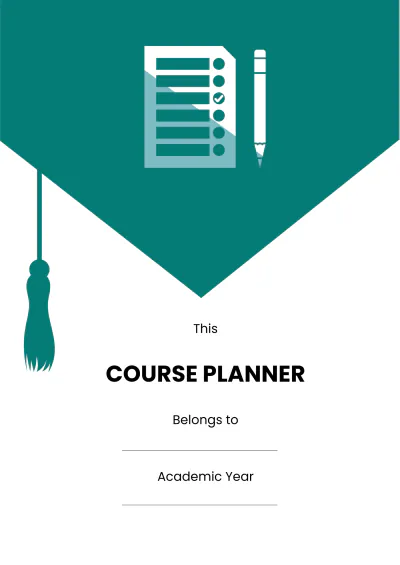 Free Printable Course Planner Template to Edit Online