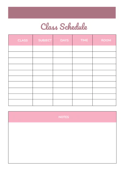 Free Editable Teacher Planner Template to Edit Online