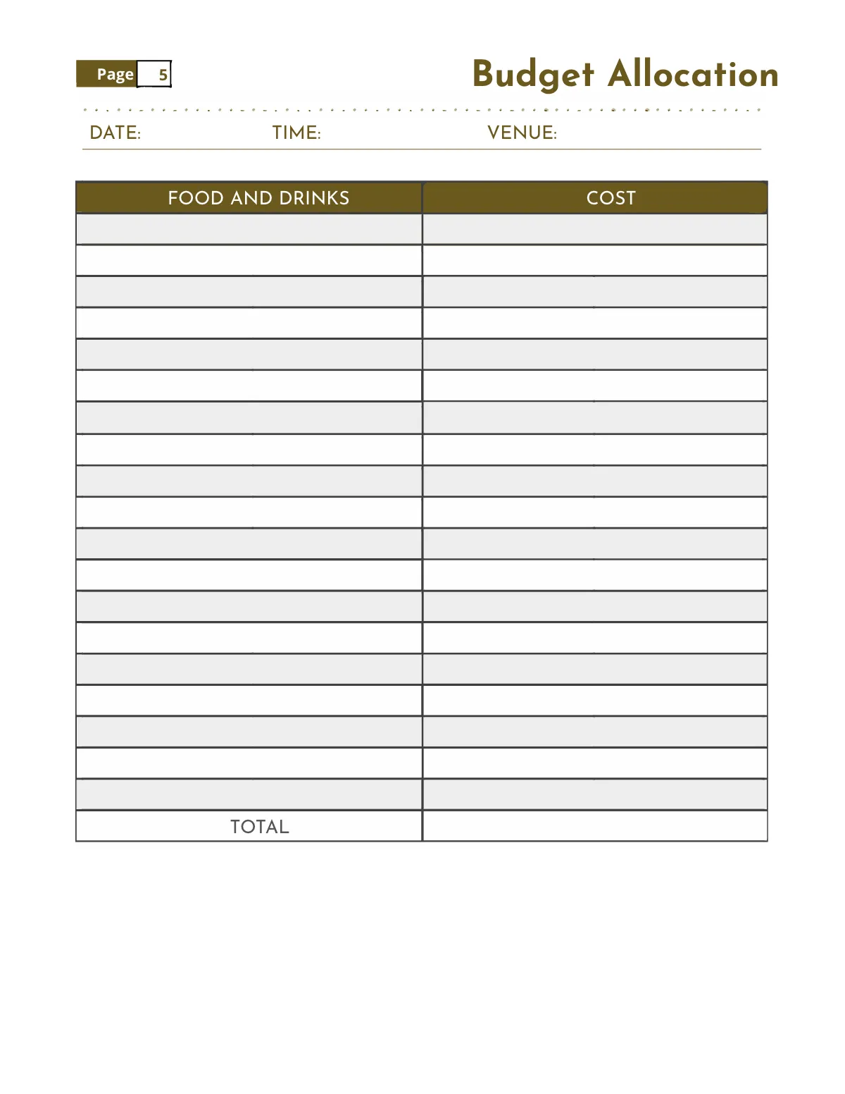 Free Classroom Party Planner Template to Edit Online