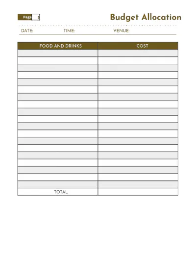Free Classroom Party Planner Template to Edit Online
