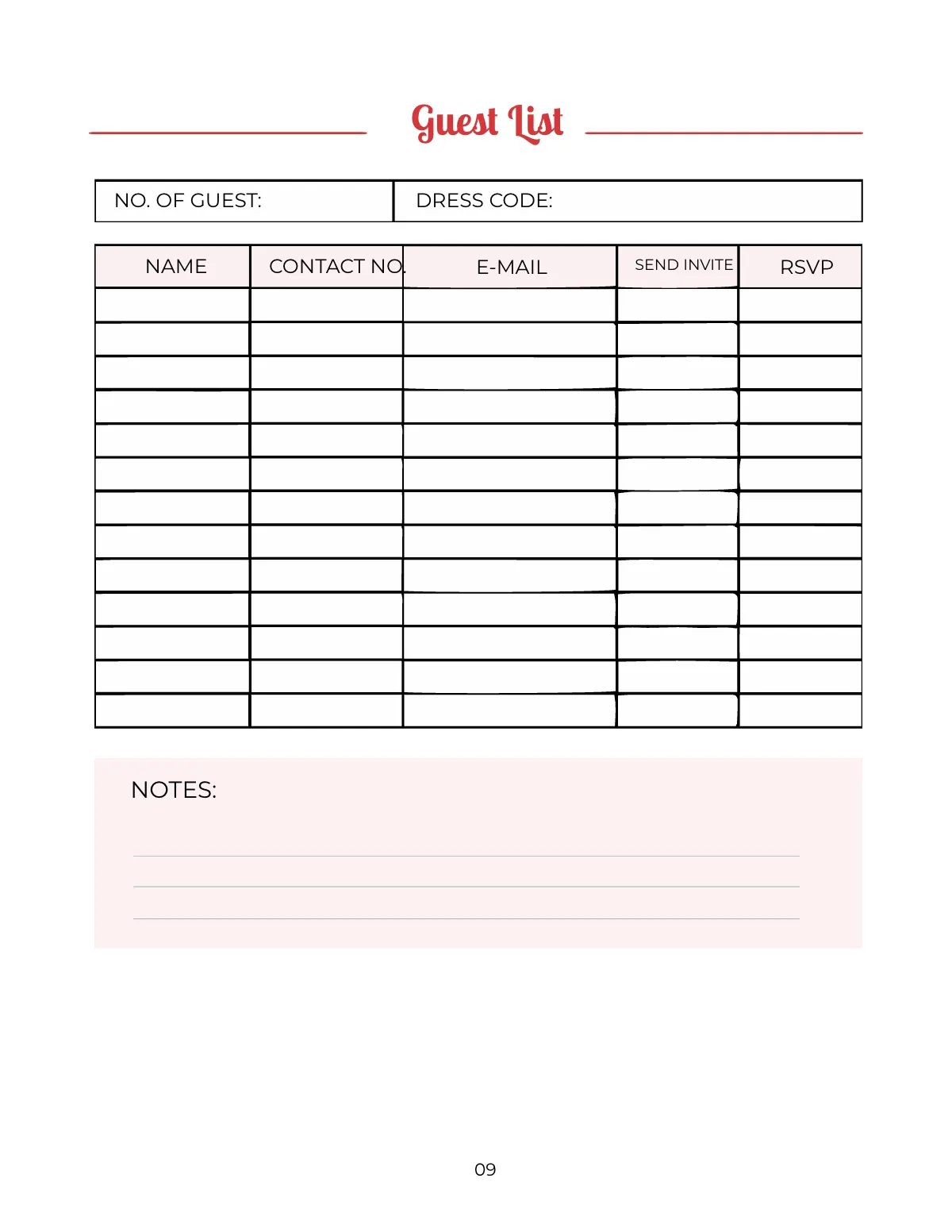 Free Holiday Party Planner Template to Edit Online