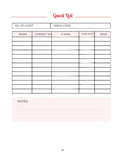 Free Holiday Party Planner Template to Edit Online