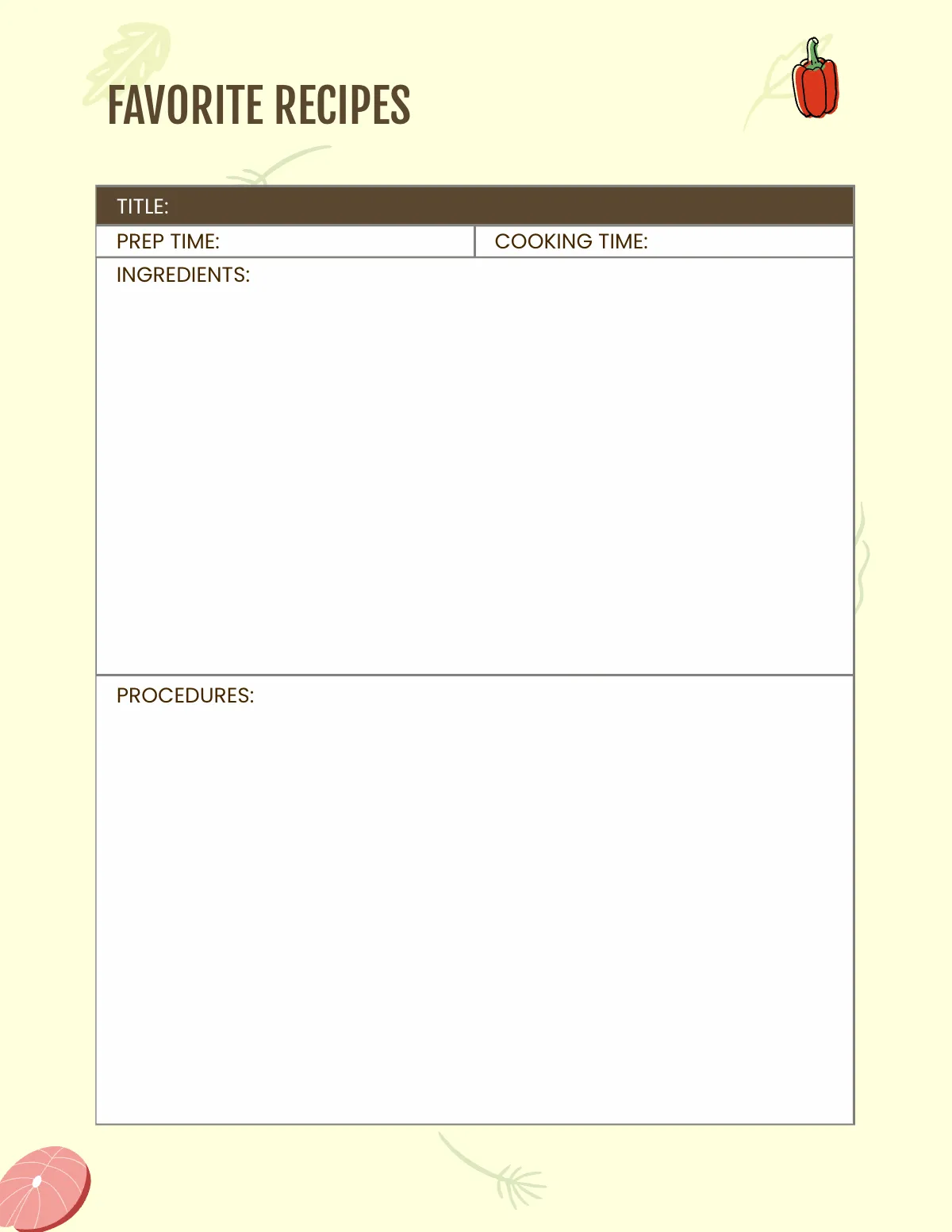 Free Lunch Meal Planner Template to Edit Online