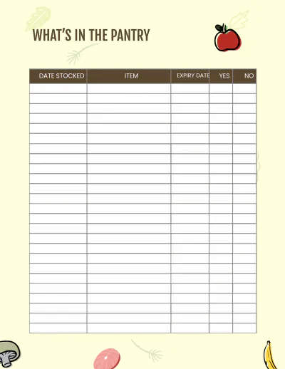 Free Lunch Meal Planner Template to Edit Online