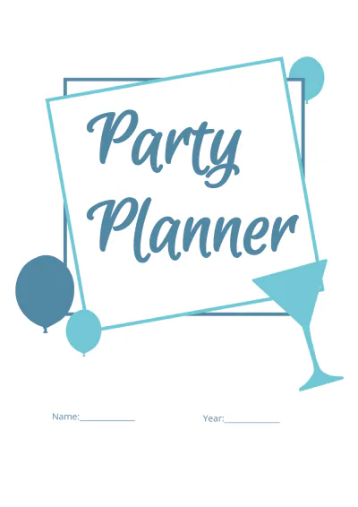 Free Blank Event Planner Template to Edit Online