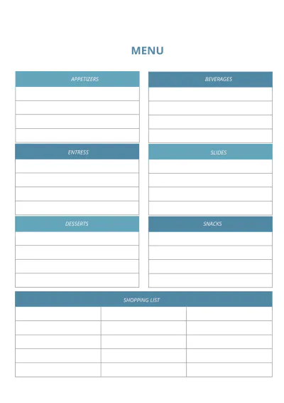 Free Blank Event Planner Template to Edit Online
