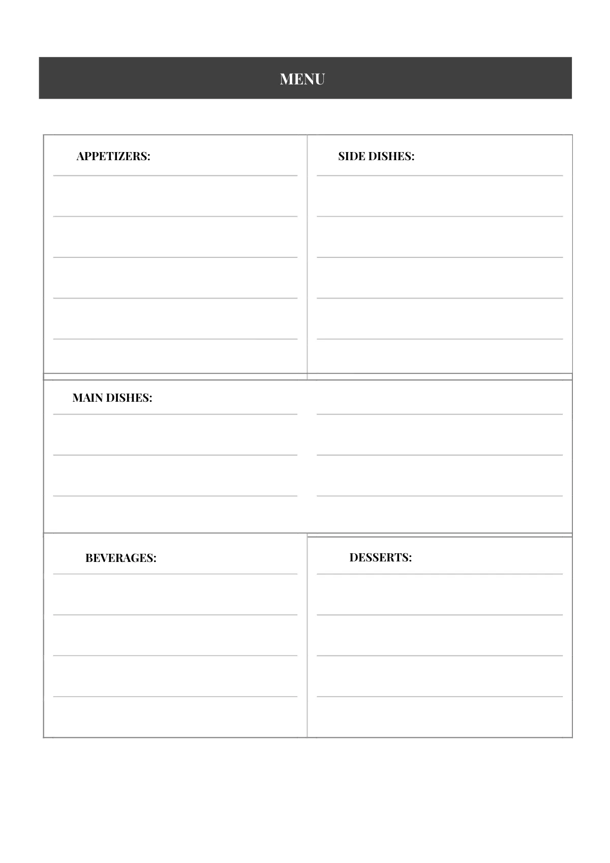 Free Gift Event Planner Template to Edit Online
