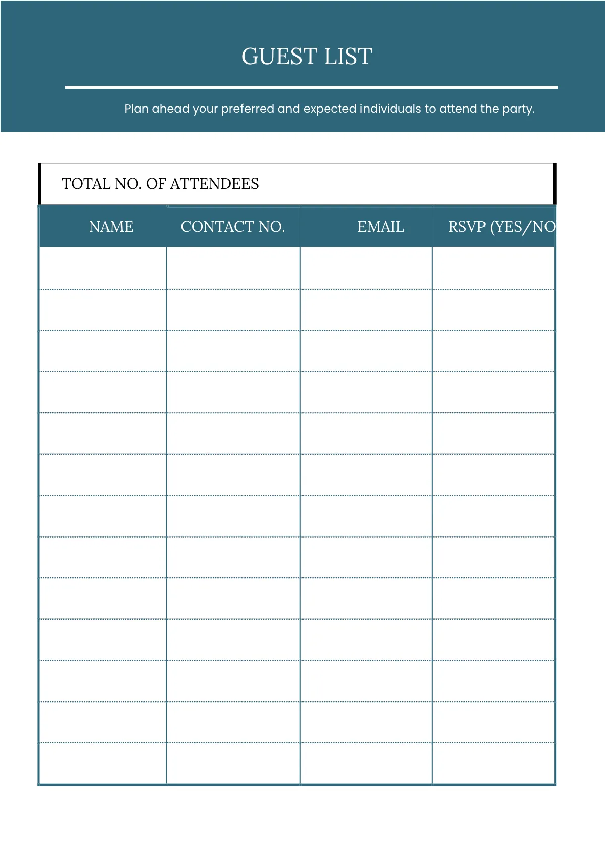 Free Online Event Planner Template to Edit Online