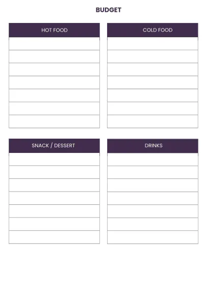 Free Event Party Planner Template to Edit Online