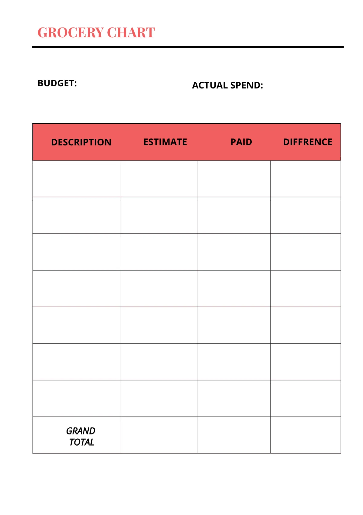 Free Event Menu Planner Template to Edit Online