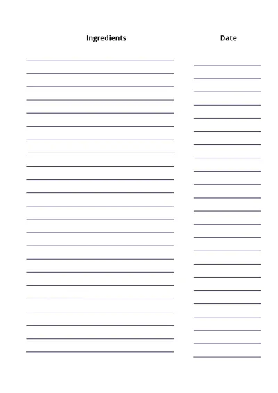 Free Event Meal Planner Template to Edit Online
