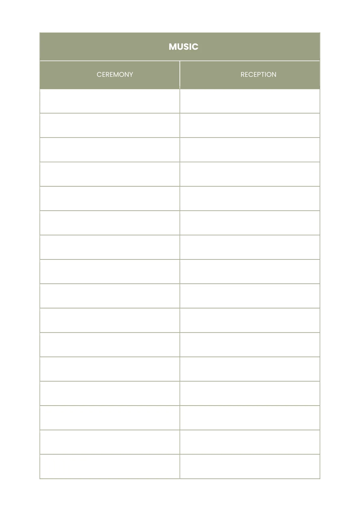Free Printable Wedding Planner Template to Edit Online