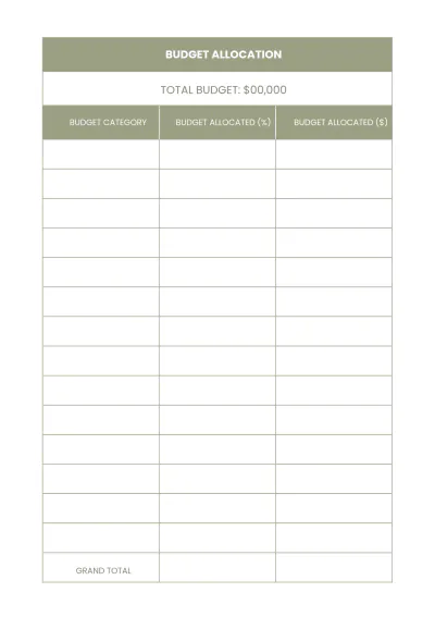 Free Printable Wedding Planner Template to Edit Online
