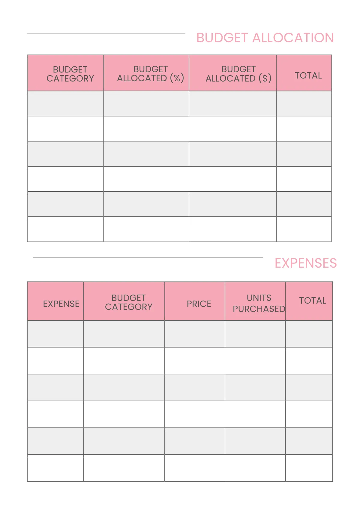 Free Sample 12-Month Wedding Planner Template to Edit Online