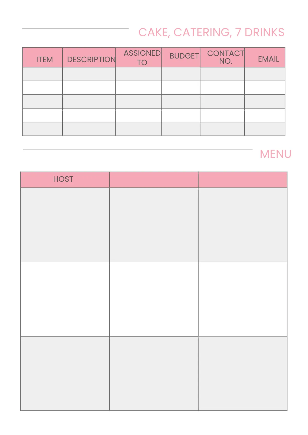 Free Sample 12-Month Wedding Planner Template to Edit Online