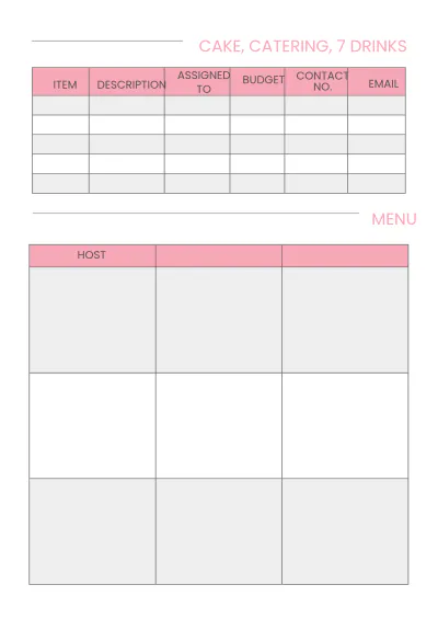 Free Sample 12-Month Wedding Planner Template to Edit Online