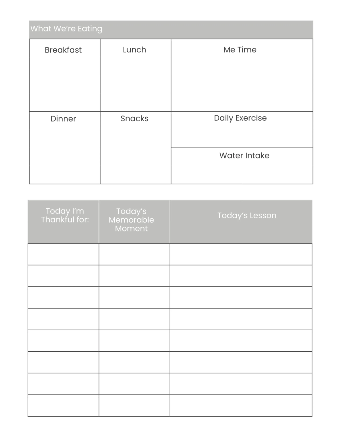 Free Basic Daily Planner Template to Edit Online