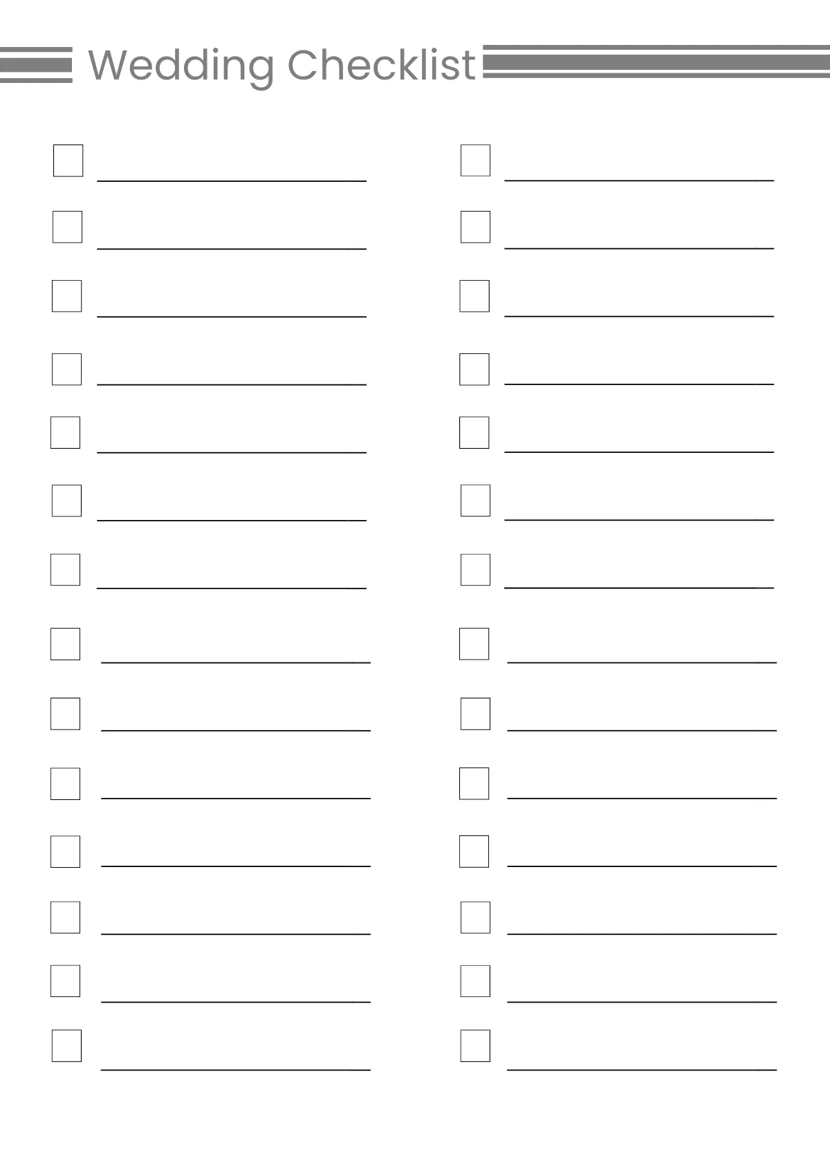 Free Sample Digital Wedding Planner Template to Edit Online