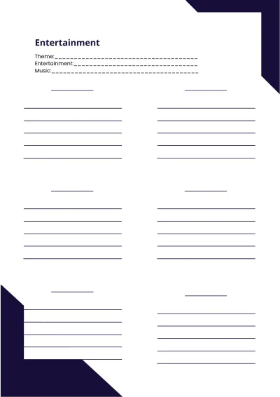 Free Printable Event Planner Template to Edit Online