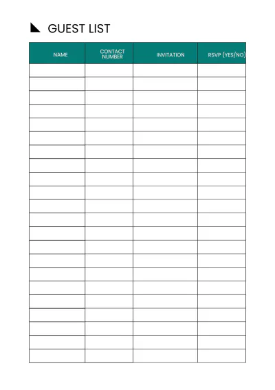 Free Sample Wedding Planner Template to Edit Online