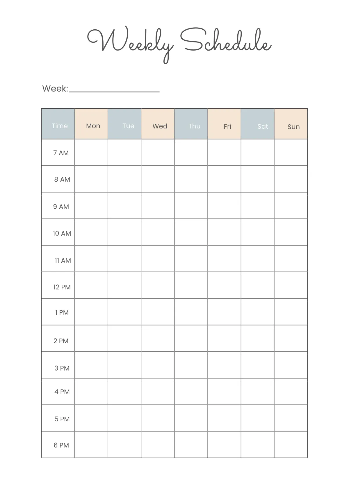 Free Basic Planner Template to Edit Online