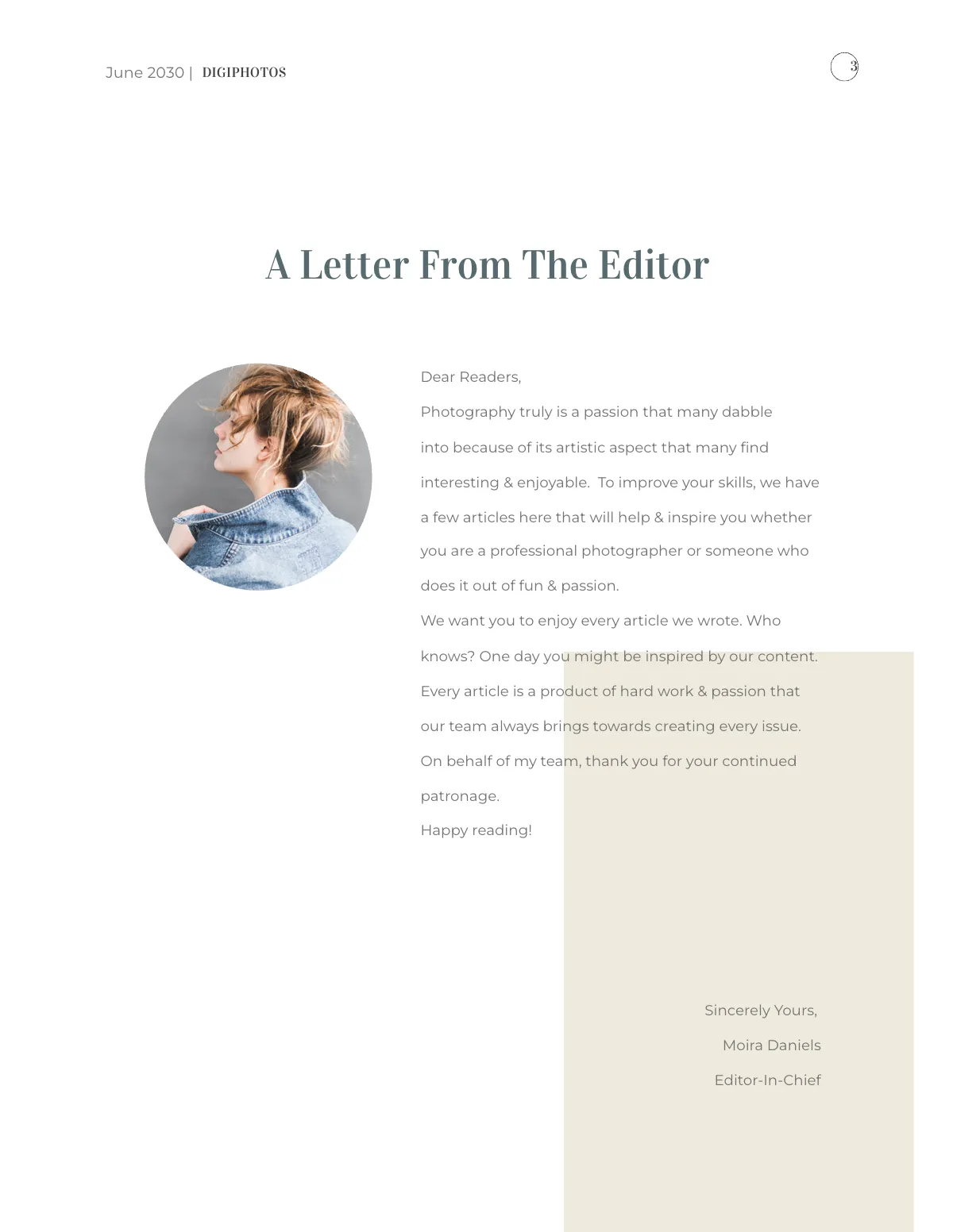 Free Photographer Pricing Magazine Template to Edit Online