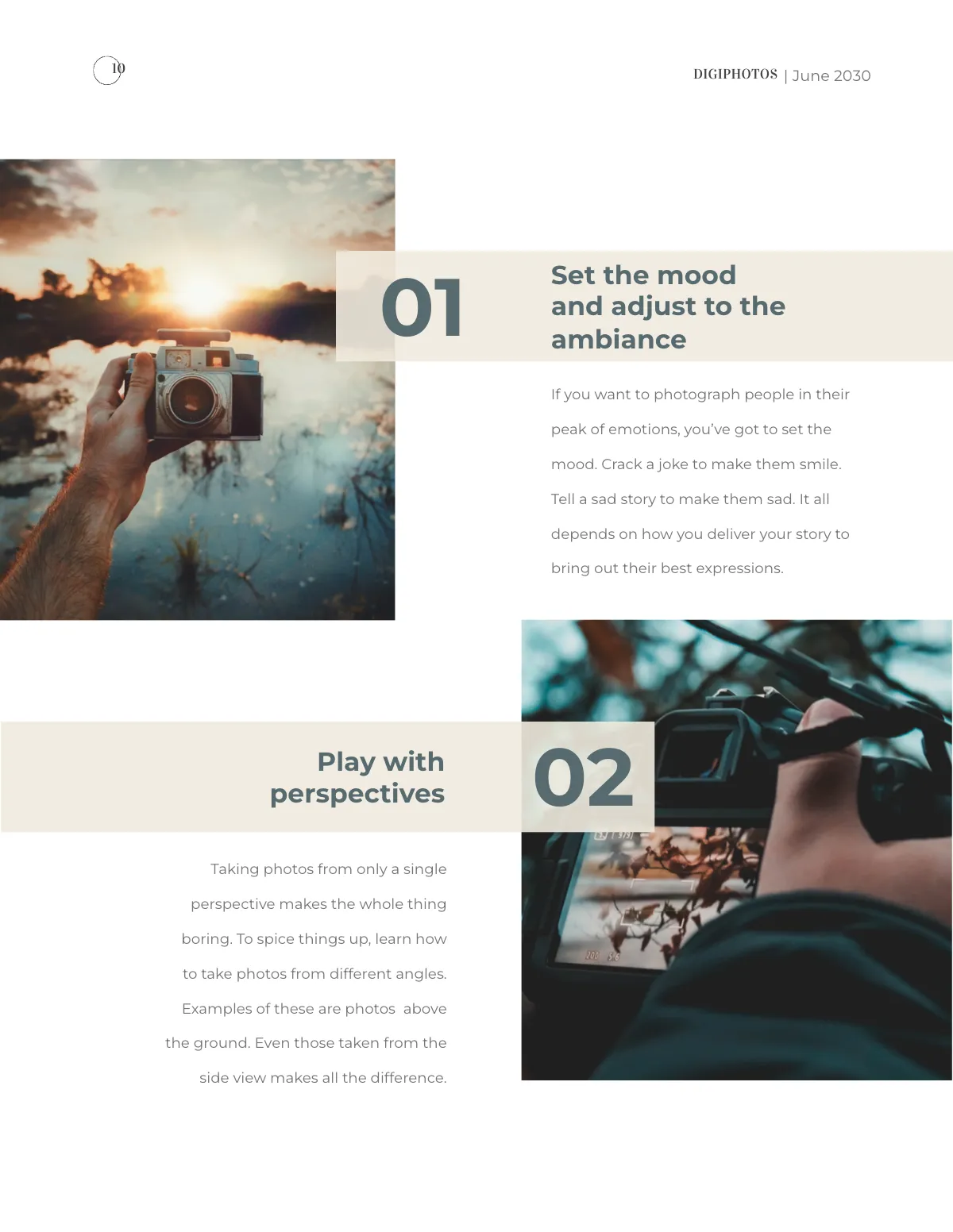 Free Photographer Pricing Magazine Template to Edit Online