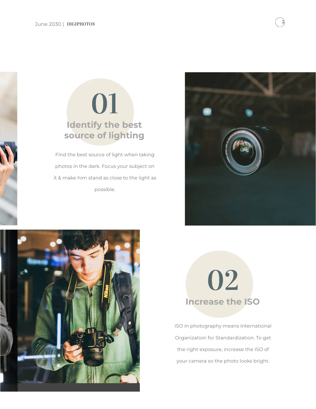 Free Photographer Pricing Magazine Template to Edit Online