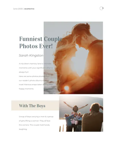 Free Photographer Pricing Magazine Template to Edit Online