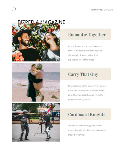 Free Photographer Pricing Magazine Template to Edit Online