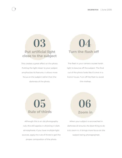 Free Photographer Pricing Magazine Template to Edit Online