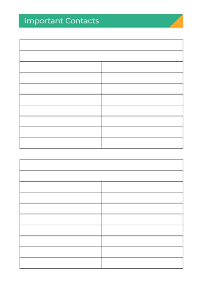 Free Basic School Planner Template to Edit Online