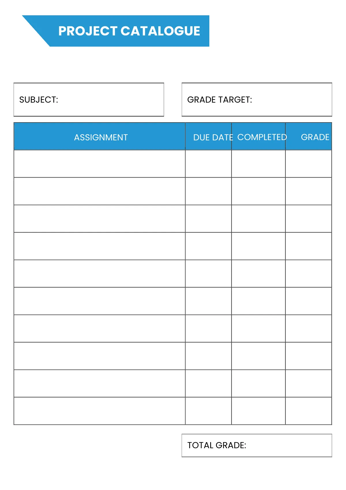 Free Printable School Planner Template to Edit Online