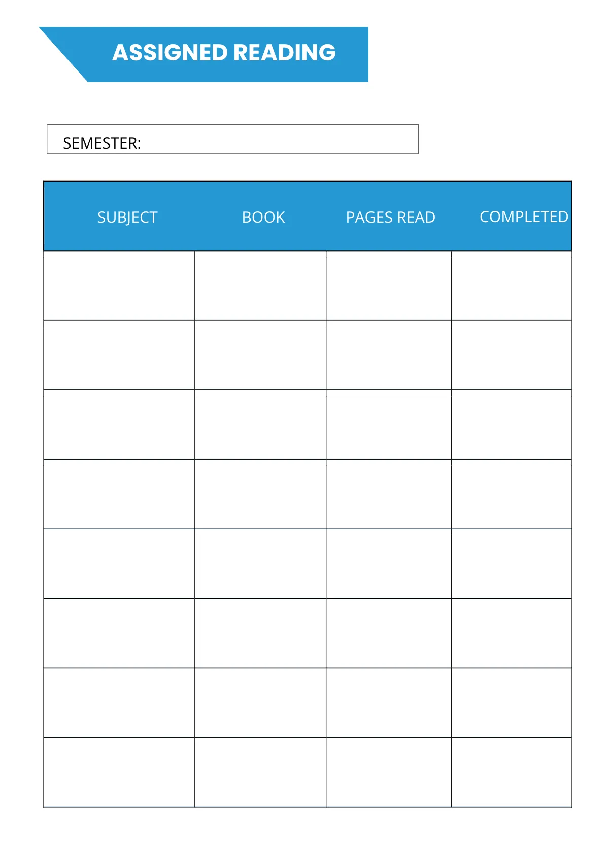 Free Printable School Planner Template to Edit Online