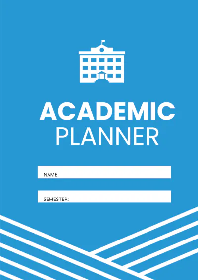 Free Printable School Planner Template to Edit Online