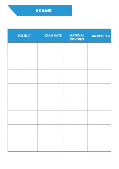 Free Printable School Planner Template to Edit Online