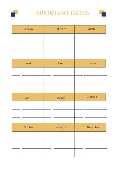 Free Simple School Planner Template to Edit Online