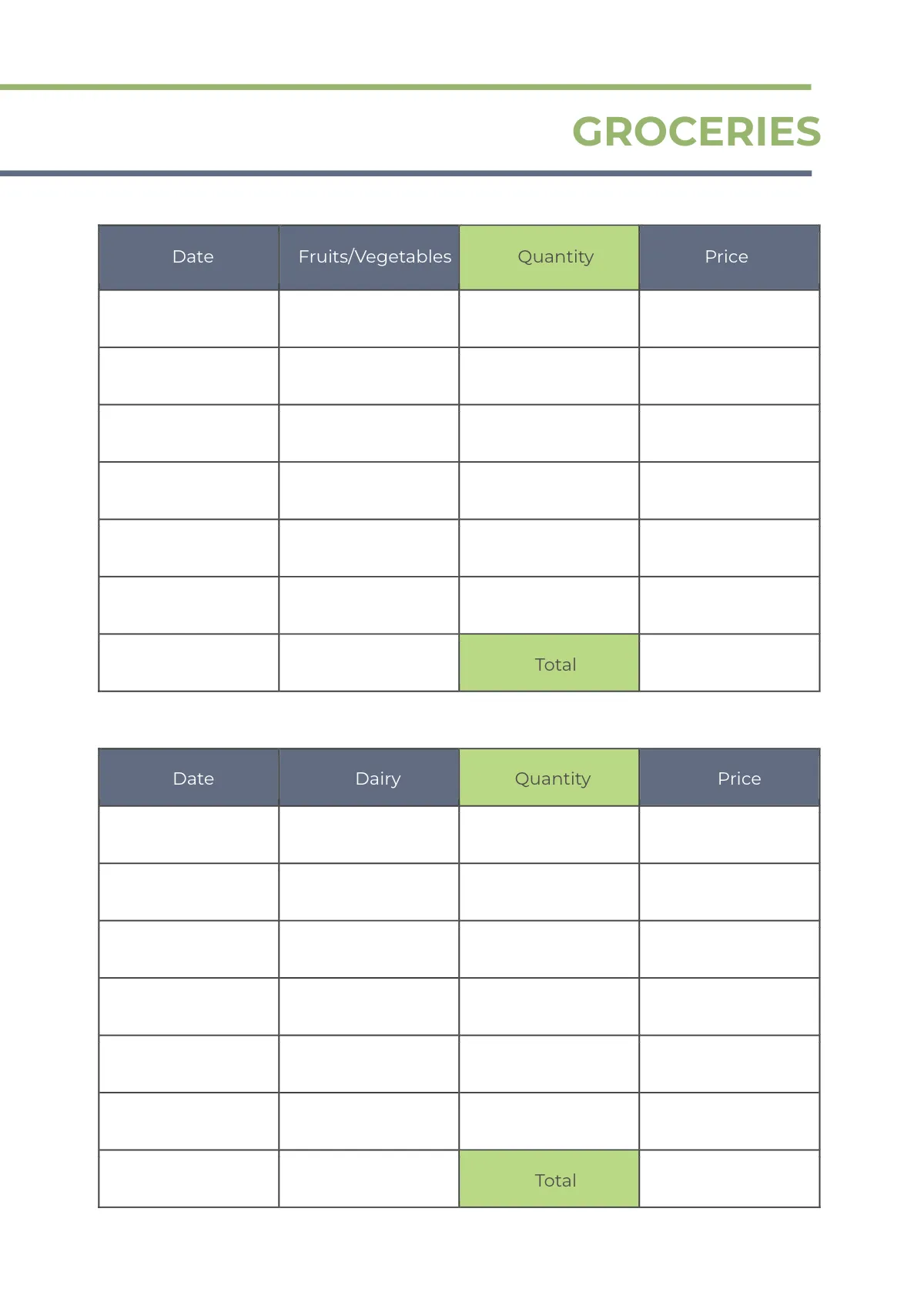 Free Basic Meal Planner Template to Edit Online