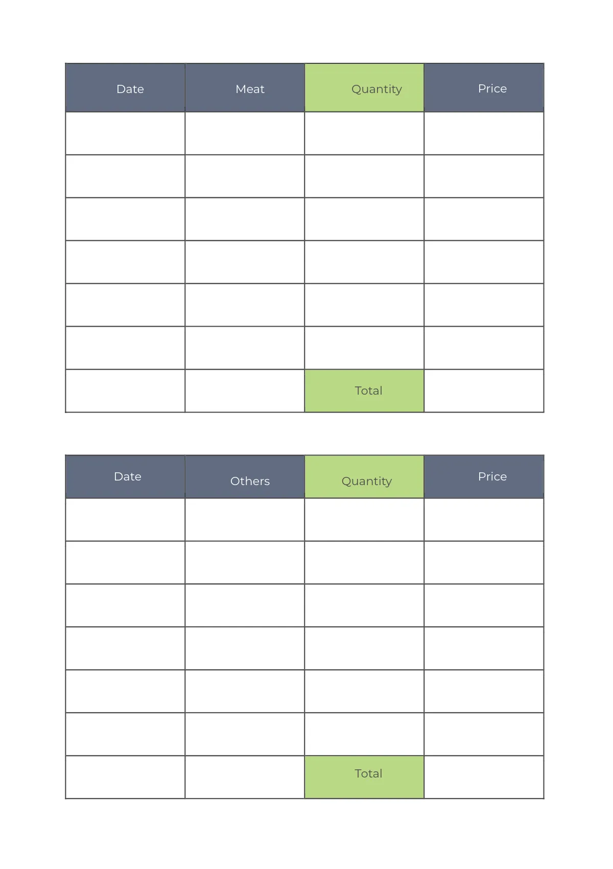 Free Basic Meal Planner Template to Edit Online