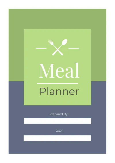 Free Basic Meal Planner Template to Edit Online