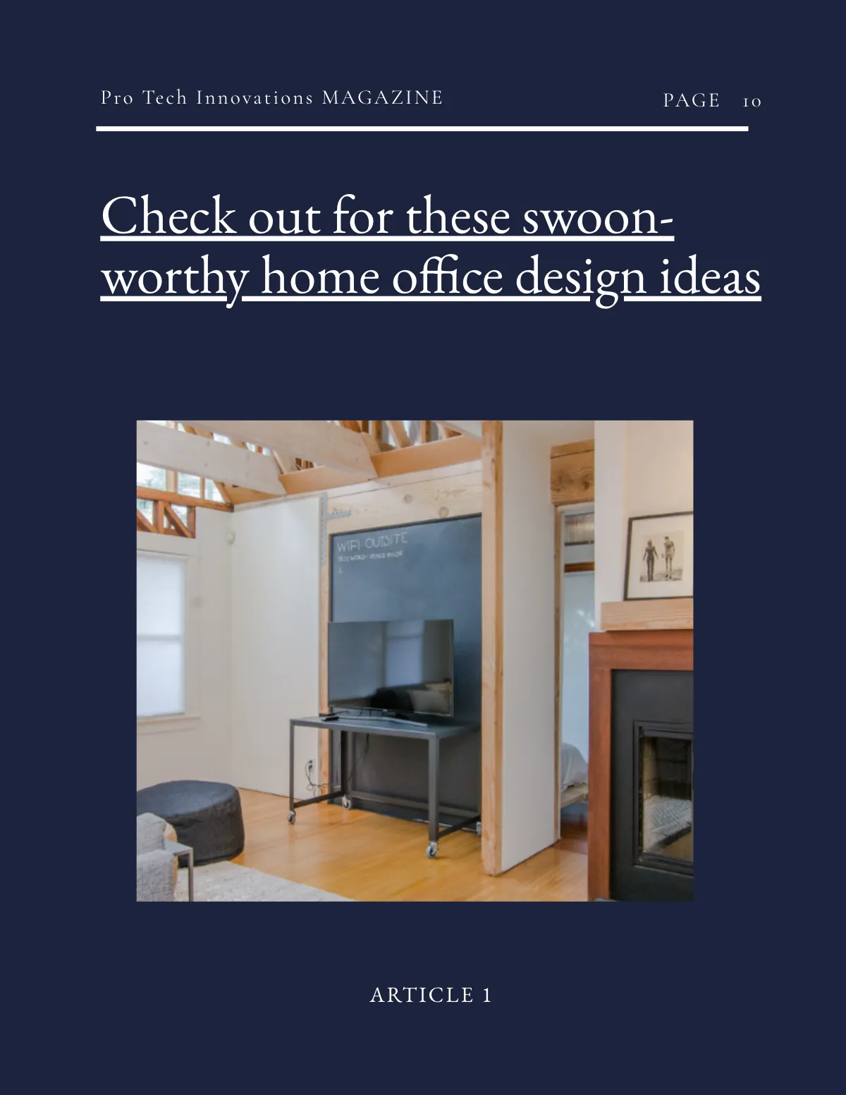 Free Creative Architect Magazine Template to Edit Online