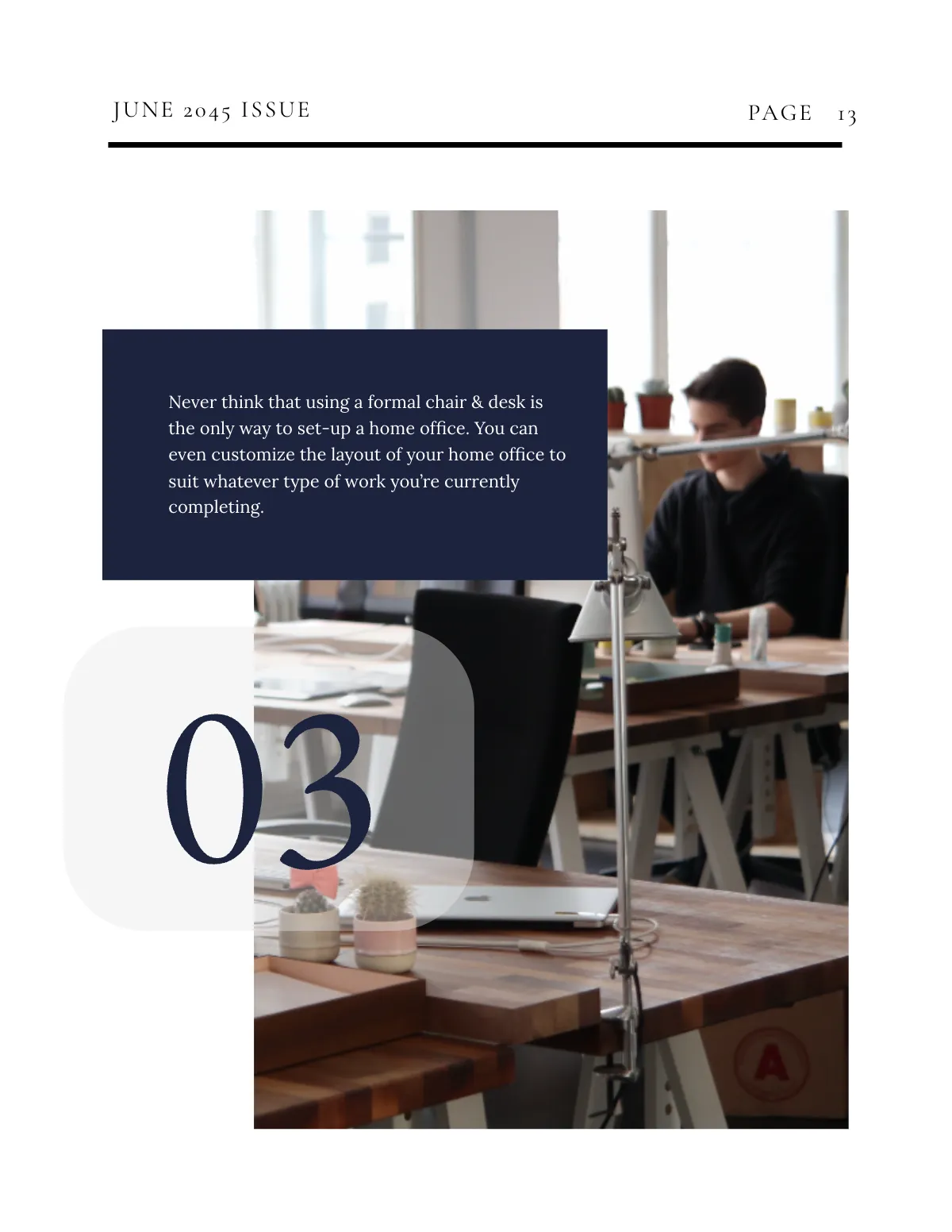 Free Creative Architect Magazine Template to Edit Online