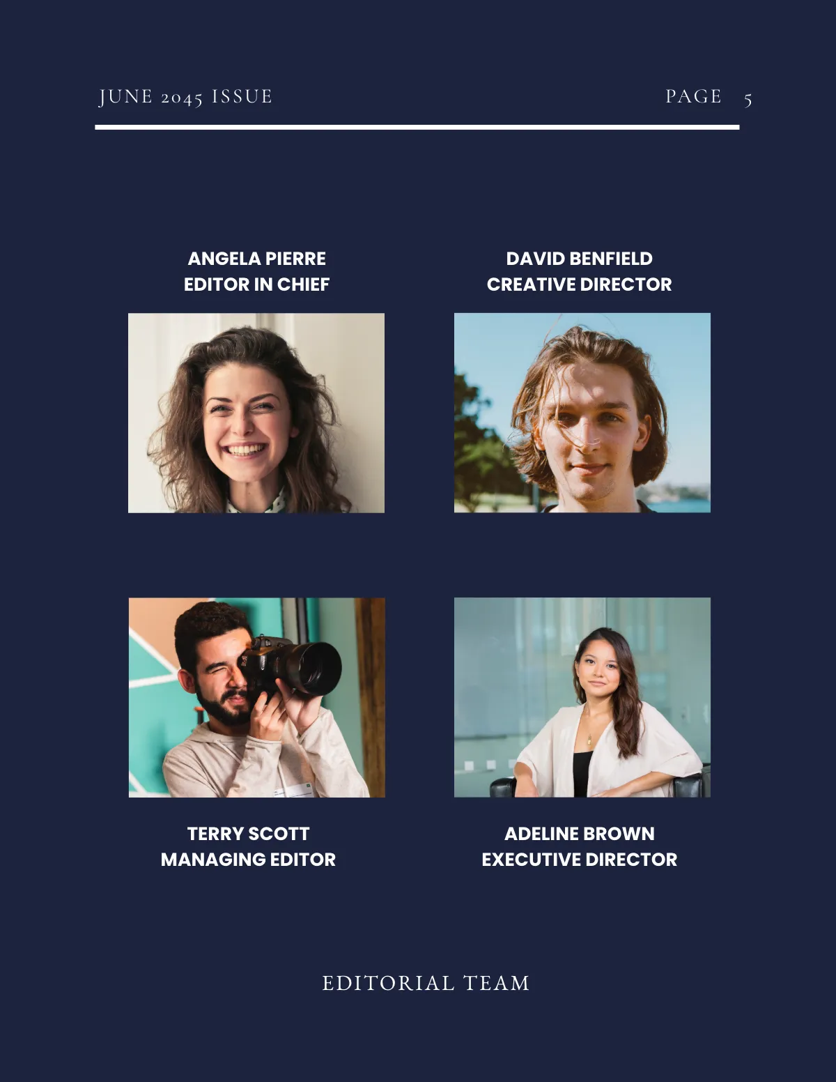 Free Creative Architect Magazine Template to Edit Online